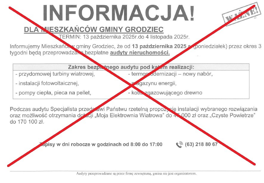 Informacja dla mieszkańców - zdjęcie 1