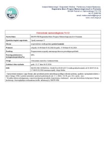 Ostrzeżenie meteorologiczne - 04.02.2026 - plakat