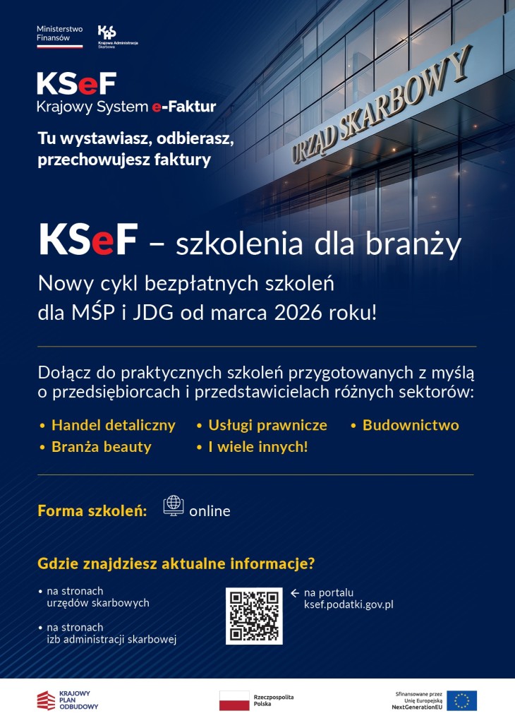 Szkolenia KSeF - plakat
