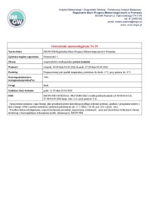 Ostrzeżenie meteorologiczne - 03.04.2026 - plakat